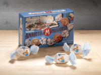 Confezione Vintage Blu Amaretti Cavalier Vicenzi